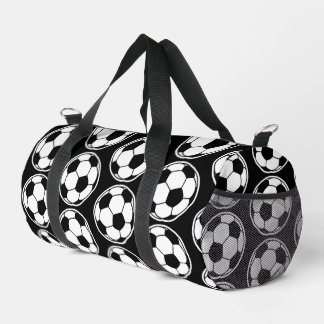 Sac De Sport Graphismes de balle de football noir à motif Screw