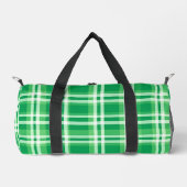 Sac De Sport Green And White Plaid (Recto)