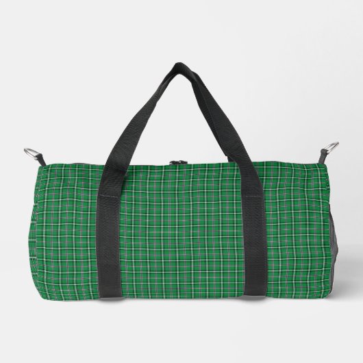 Sac De Sport Green Black Plaid Classic Pattern (Recto)