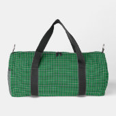 Sac De Sport Green Black Plaid Classic Pattern (Verso)
