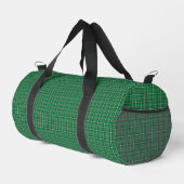 Sac De Sport Green Black Plaid Classic Pattern (Coin droit)