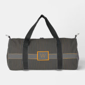 Sac De Sport Gris avec rayures orange (Recto)