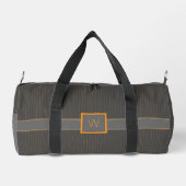 Sac De Sport Gris avec rayures orange (Verso)