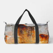 Sac De Sport Gris rouillé Brûlé Orange Grunge Urbain Industriel (Recto)