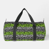 Sac De Sport Gris vert noir pixellisé bandes numériques (Verso)