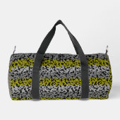 Sac De Sport Gris vert olive noir numérique pixellisé bandes (Verso)