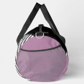 Sac De Sport Gris Zigzag, Gris Chevron, Motif Zigzag, Violet (Droite)