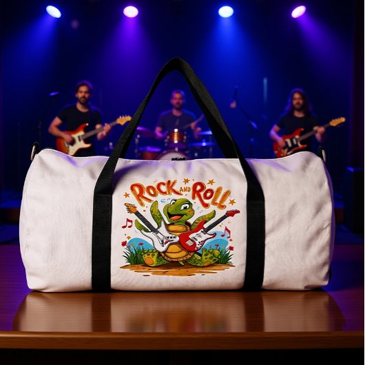 Sac De Sport Groovy Turtle Rockstar Rock And Roll