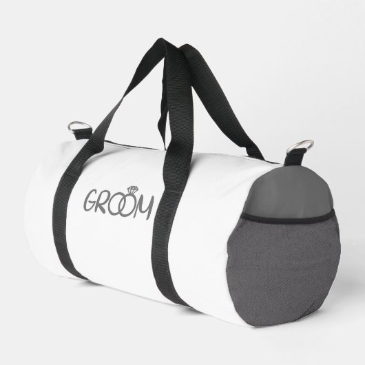 Sac De Sport GROS gris blanc (Coin droit)
