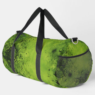 Sac De Sport Grunge vert citron avec accents noirs