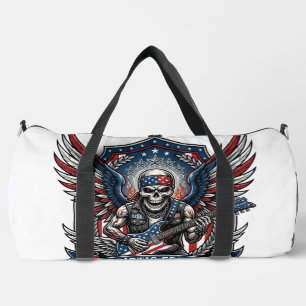 Sac De Sport Guitariste de la Liberté Patriotique Crâne Musique