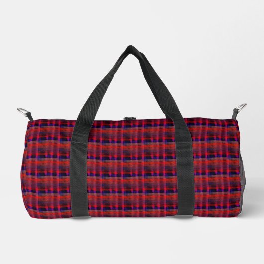 Sac De Sport Hapa Plaid Orange 1974, (Recto)