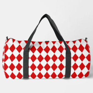 Sac De Sport harlequin blanc rouge halloween