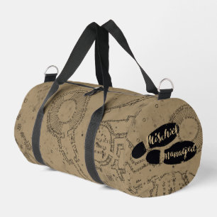 Sac De Sport Harry Potter CARTE ILLÉGALE™ Empreintes de pas
