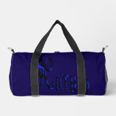 Sac De Sport Haruto nom bleu et noir, (Recto)