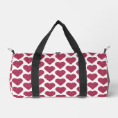Sac De Sport Heart Shaped Plaid Red Pink (Recto)