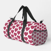 Sac De Sport Heart Shaped Plaid Red Pink (Coin droit)