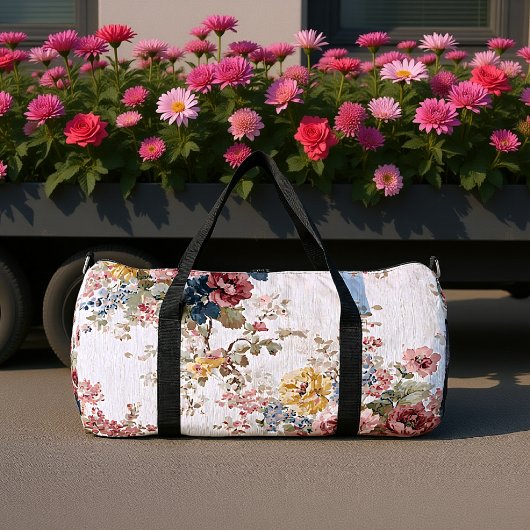 Sac De Sport Heirloom Chintz Floral Print