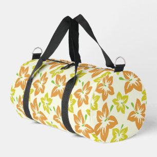 Sac De Sport Hibiscus jaune, Hibiscus orange, Motif floral