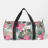 Sac De Sport Hibiscus rose à impression tropicale (Verso)