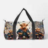 Sac De Sport Highland Harmony : Bagpipe Highland Cow Band (Recto)