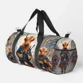 Sac De Sport Highland Harmony : Bagpipe Highland Cow Band (Coin droit)