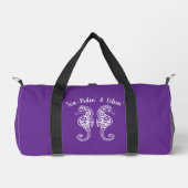 Sac De Sport Hippocampe-pêcheur Coeur Hawaïen-violet (Recto)