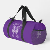 Sac De Sport Hippocampe-pêcheur Coeur Hawaïen-violet (Coin droit)