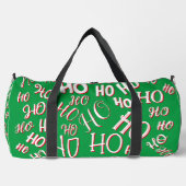 Sac De Sport HO HO HO Texte de Noël motif blanc vert rouge (Recto)
