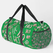 Sac De Sport HO HO HO Texte de Noël motif blanc vert rouge (Coin droit)