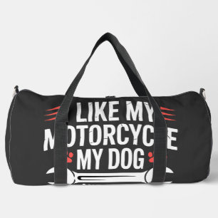 Sac De Sport Humour de propriétaire de chien moto