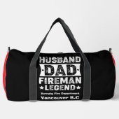 Sac De Sport Husband Dad Fireman Legend Pride (Recto)