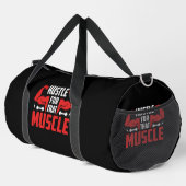 Sac De Sport Hustle pour ce Muscle sur Noir (Coin droit)