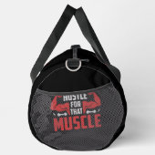 Sac De Sport Hustle pour ce Muscle sur Noir (Droite)