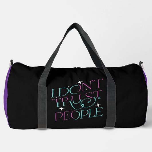 Sac De Sport  I Don't Trust People Quote (Recto)