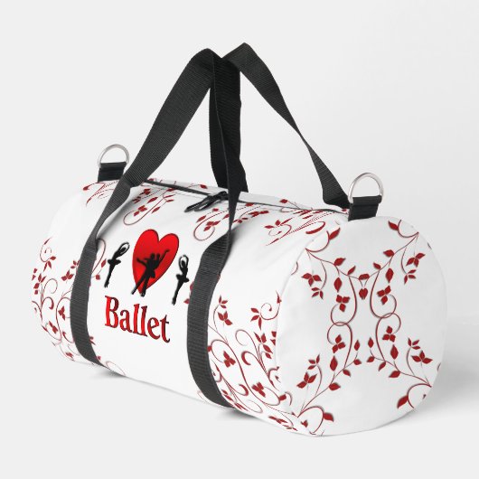 Sac De Sport I Heart Ballet (Coin gauche)