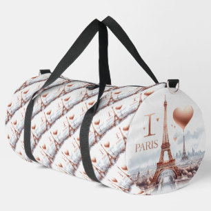 Sac De Sport I Love Paris Tour Eiffel et coeur