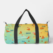 Sac De Sport Illustration artisanale de l'aquarelle Funny Fox (Recto)