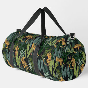 Sac De Sport Illustration de motif transparent de la jungle de 