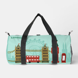 Sac De Sport Illustration Londres du nom personnalisé