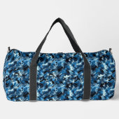 Sac De Sport Impression Camo Bleu (Recto)