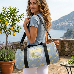 Sac De Sport Impression de monogramme côtier aquarelle sur mesu