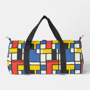 Sac De Sport Impression de style Mondrian géométrique coloré