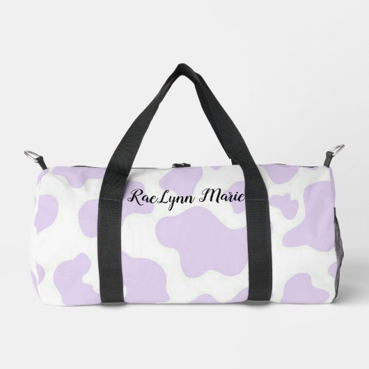Sac De Sport Impression personnalisée de vache violette (Recto)