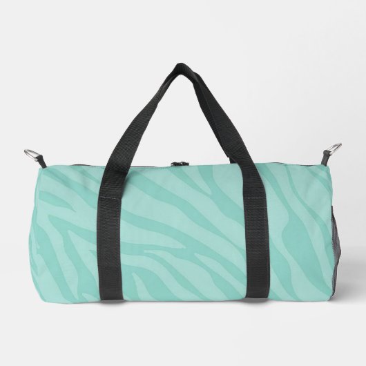 Sac De Sport Impression Zebra turquoise (Recto)