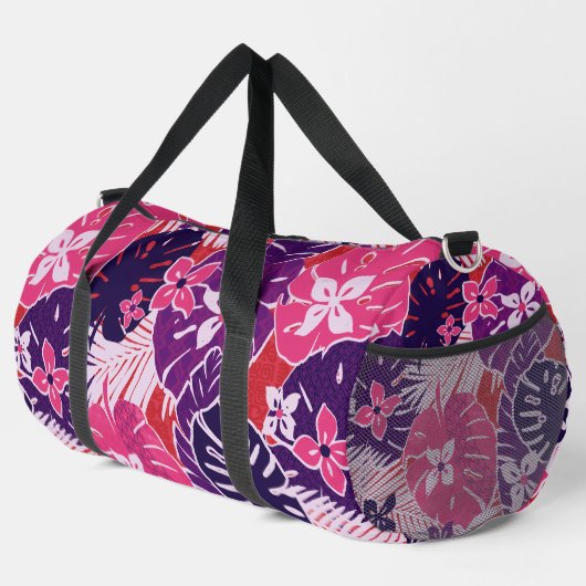 Sac De Sport imprimé d'aloha de fleurs tropicales hawaïennes (Coin droit)