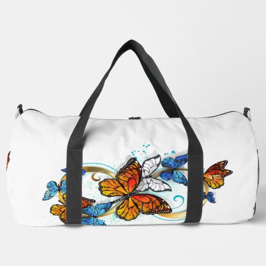 Sac De Sport Infinité de papillons monarques (Recto)