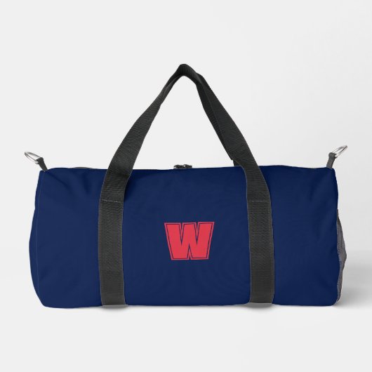 Sac De Sport Initiale monogramme bleu marine (Recto)