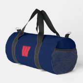 Sac De Sport Initiale monogramme bleu marine (Coin droit)