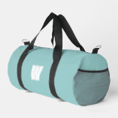 Sac De Sport Initiale monogramme moderne bleu et blanc (Coin droit)